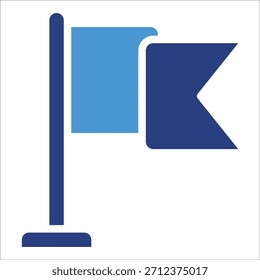 Destination Flag Icon Element For Design