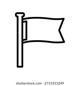 Destination flag icon, Line Vector graphics