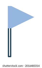 destination flag icon on white background