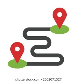 Destination Flat Icon Design For Personal nad Commercial Use