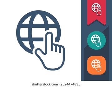 Ziel, Globe, Lage, Karte, GPS-Symbol. Professionelles, Pixel perfektes Symbol. EPS 10-Format.