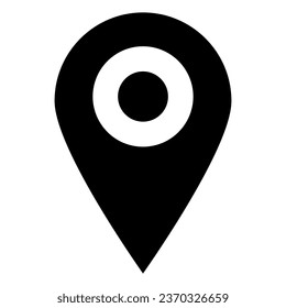 Icono de destino. El diseño se puede usar para aplicaciones web y móviles. Ilustración del vector	