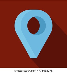 destination icon. Flat illustration of destination vector icon for web