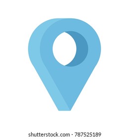 destination icon. Flat illustration of destination vector icon isolated on white background