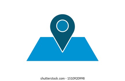 
Destination icon flat style graphical symbol.