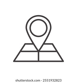 Destination Icon isolated on white background. Vector icon.