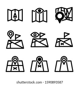 destination icon isolated sign symbol vector illustration - Collection of high quality black style vector icons

