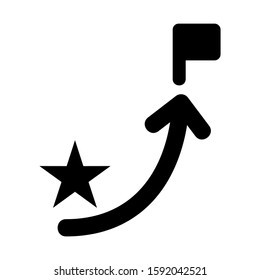 destination icon isolated sign symbol vector illustration - high quality black style vector icons
