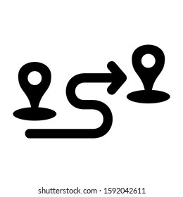 destination icon isolated sign symbol vector illustration - high quality black style vector icons
