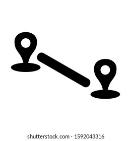destination icon isolated sign symbol vector illustration - high quality black style vector icons
