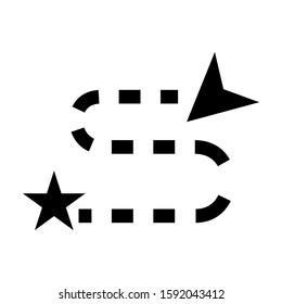 destination icon isolated sign symbol vector illustration - high quality black style vector icons
