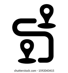 destination icon isolated sign symbol vector illustration - high quality black style vector icons
