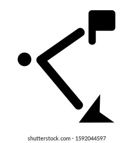 destination icon isolated sign symbol vector illustration - high quality black style vector icons
