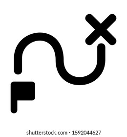 destination icon isolated sign symbol vector illustration - high quality black style vector icons
