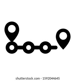destination icon isolated sign symbol vector illustration - high quality black style vector icons
