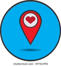 Destination icon love