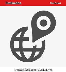 Destination Icon. Professional, pixel perfect icon optimized for both large and small resolutions. EPS 8 format.