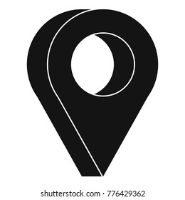 Destination icon. Simple illustration of destination vector icon for web