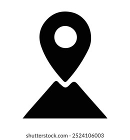 destination icon. travel and journey. simple design style. suitable for tourism, web and etc. vector design template