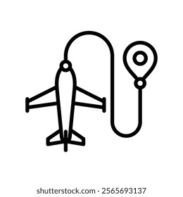 destination icon vector design in trendy style