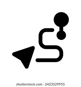 destination icon. vector glyph icon for your website, mobile, presentation, and logo design.