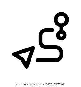 destination icon. vector line icon for your website, mobile, presentation, and logo design.