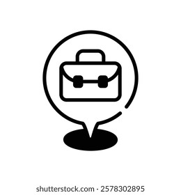 Destination icon vector stock illustration