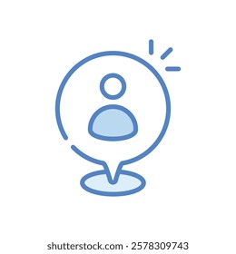 Destination icon vector stock illustration