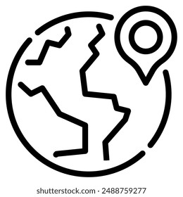 Destination icon for web, app, infographic, etc