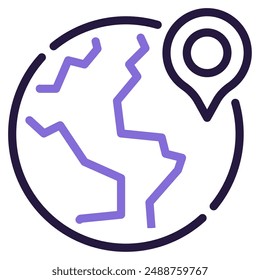 Destination icon for web, app, infographic, etc