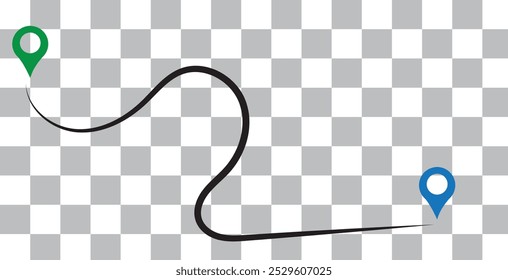 destination locator map pin or pointer sign