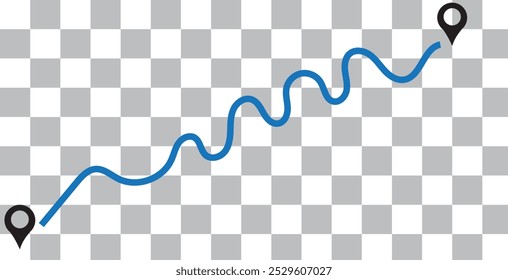 destination locator map pin or pointer sign