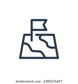 Destination Locator Vector Icon Illustration