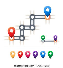 Iconos de destino y asignación