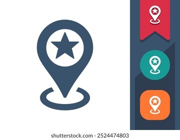 Destination, Map Marker, Map Pin, GPS Icon. Professional, pixel perfect icon. EPS 10 format.