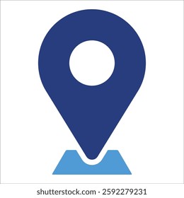 Destination Marker Icon Element For Design