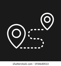 Destination, path, route icon vector image. Can also be used for Navigation. Suitable for use on web apps, mobile apps and print media.