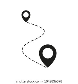 Destination pin icons