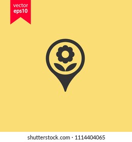 Destination Point Vector Icon Location Map Stock Vector (Royalty Free ...