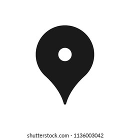 Destination point vector icon. Location in map tag vector sign. Navigation icon. Position mark sign. Geo location point icon. Geolocation flat symbol.