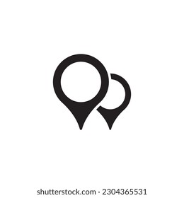 Destination point vector icon. Location in map tag flat sign design. Navigation icon. Position mark sign. Geo location point icon. Geolocation flat symbol pictogram. UX UI icon