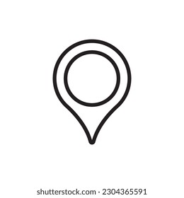 Destination point vector icon. Location in map tag flat sign design. Navigation icon. Position mark sign. Geo location point icon. Geolocation flat symbol pictogram. UX UI icon