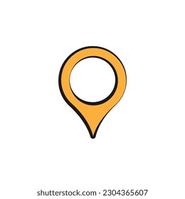 Destination point vector icon. Location in map tag flat sign design. Navigation icon. Position mark sign. Geo location point icon. Geolocation flat symbol pictogram. UX UI icon