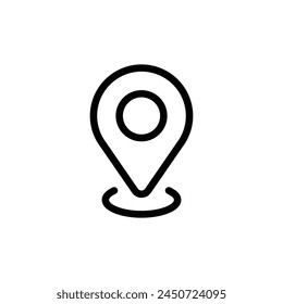 Destination point vector icon. Location in map tag flat sign design. Navigation icon. Position mark sign. Geo location point icon. Geolocation flat symbol pictogram. UX UI location icon