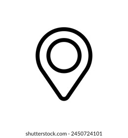Destination point vector icon. Location in map tag flat sign design. Navigation icon. Position mark sign. Geo location point icon. Geolocation flat symbol pictogram. UX UI location icon
