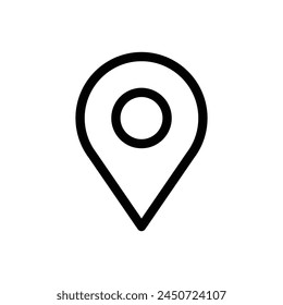 Destination point vector icon. Location in map tag flat sign design. Navigation icon. Position mark sign. Geo location point icon. Geolocation flat symbol pictogram. UX UI location icon