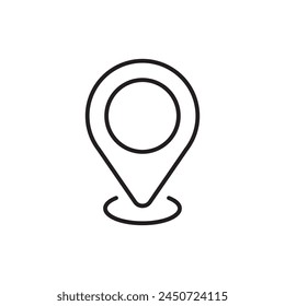 Destination point vector icon. Location in map tag flat sign design. Navigation icon. Position mark sign. Geo location point icon. Geolocation flat symbol pictogram. UX UI location icon