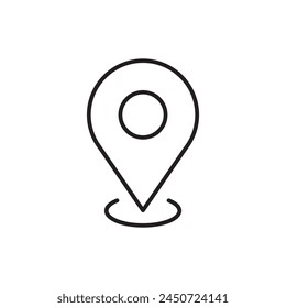 Destination point vector icon. Location in map tag flat sign design. Navigation icon. Position mark sign. Geo location point icon. Geolocation flat symbol pictogram. UX UI location icon