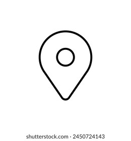Destination point vector icon. Location in map tag flat sign design. Navigation icon. Position mark sign. Geo location point icon. Geolocation flat symbol pictogram. UX UI location icon