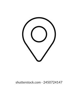 Destination point vector icon. Location in map tag flat sign design. Navigation icon. Position mark sign. Geo location point icon. Geolocation flat symbol pictogram. UX UI location icon